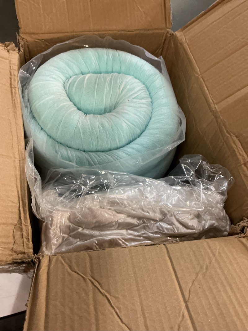 Condition photo showing New/Like New for dual layer 3 inch memory foam mattress topper full size, 2 inch cooling gel memory foam plus 1 inch down alternative pillowtop mattress pad cover with 8-21 inch deep pocket full dual layer white