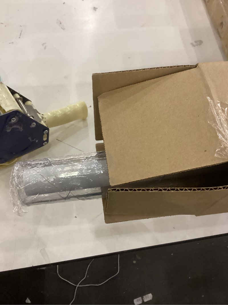 Condition photo showing As Is for LovePads Round Clear Table Cover Protector 42 Inch, 2mm Thick Table Protector for Dining Room, Waterproof Plastic Cover PVC Vinyl Tablecloth, Circle Tabletop Protective Pad for Furnture Surface 42" (Round) Clear 2mm