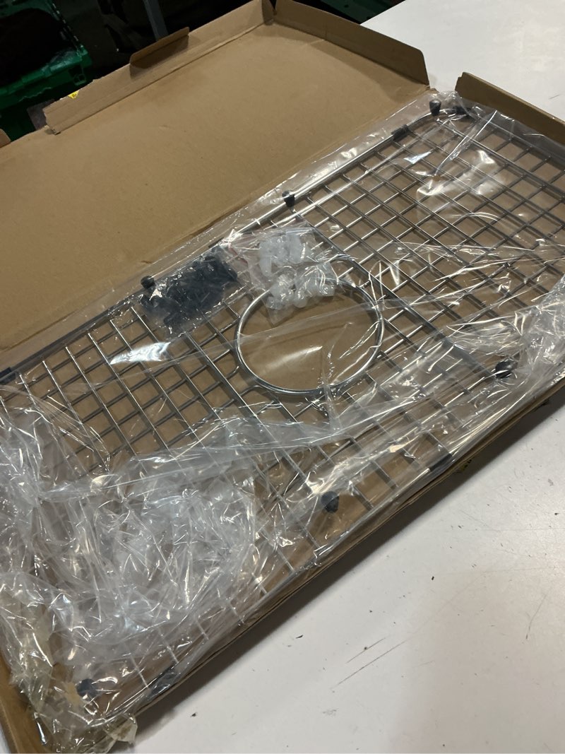 Condition photo showing New/Like New for Serene Valley Sink Bottom Grid 25-1/8" x 12-7/8", Centered Drain with Corner Radius 1-1/2", Sink Grid Stainless Steel NDG2513C