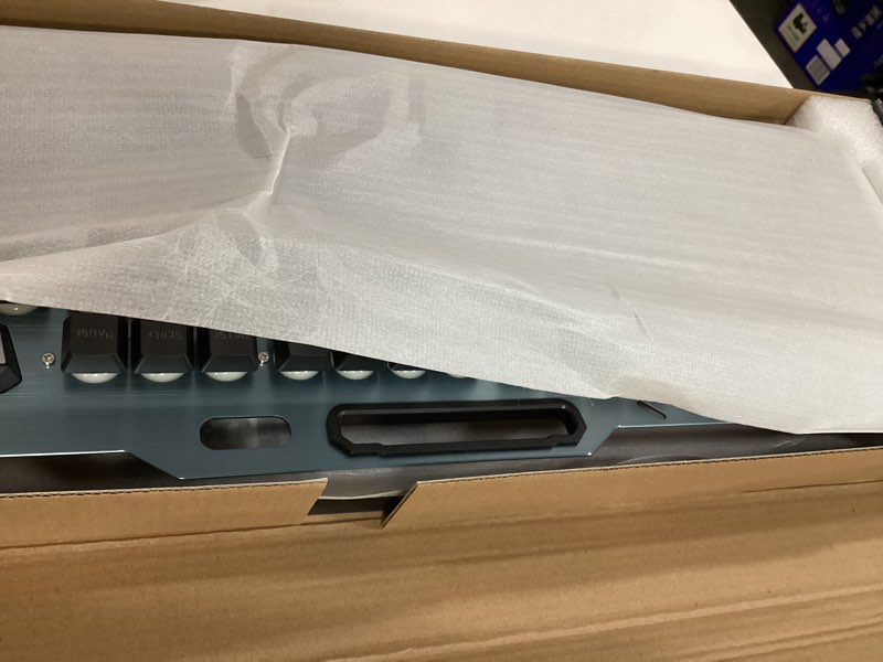 Condition photo showing Good Condition for Wireless Gaming Keyboard and Mouse, Rechargeable, Rainbow Backlit with 3800mAh Battery Metal Panel,Mechanical Feel Keyboard and 7 Color Mute Mouse for Windows Computer Gamers Black Mix Led