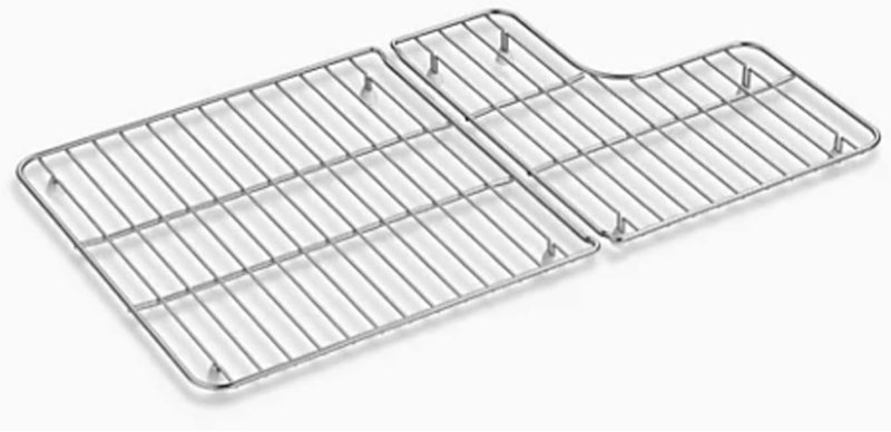 29 1/8\" x 14 11/16\" Sink Rack for Bottom of Sink for Kohler K-6639-ST Whitehaven and 6488 Farmhouse Sink Protectors Compatible, 304 Stainless Steel kohler Farmhouse Sink Protectors