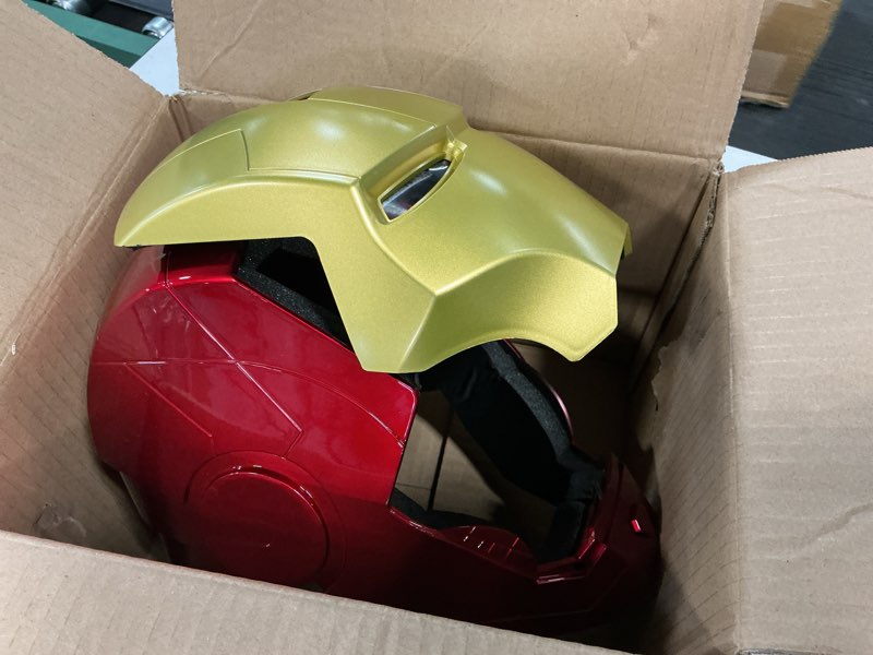 Condition photo showing Good Condition for Open/Close Wearable Helmet with Eyes Glowing for Kids and Teens Mask Costume and Role-Play Dress Up, Ideal for Birthdays, Christmas, Halloween(Child Size)