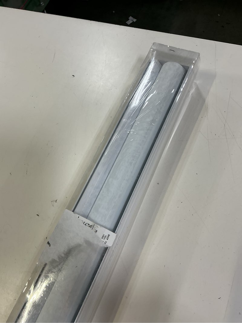 Condition photo showing As Is for persilux zebra cordless roller shades for windows, privacy blinds (29" w x 72" h, white) for sliding door, light control for day and night, home and office 29"w x 72"h white