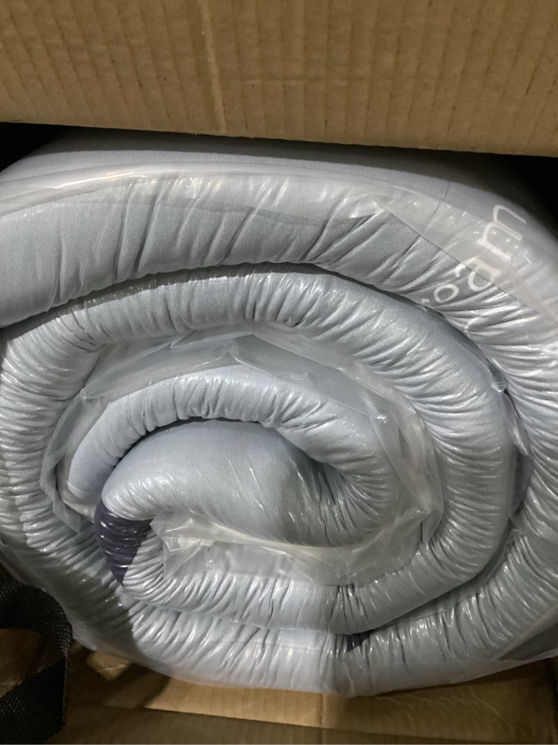 Condition photo showing Good Condition for maxyoyo grey triangle futon mattress, japanese floor mattress quilted bed mattress topper, extra thick folding sleeping pad breathable floor lounger guest bed for camping, queen size queen grey triangle