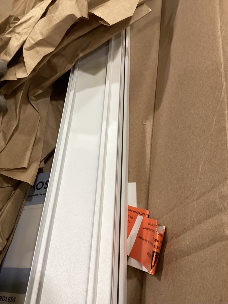 Condition photo showing Good Condition for aosky blackout roller shades cordless blinds for windows, free-stop shades with valance, thermal insulated fabric, uv protection, blinds for home and office (20" w x 72" h, linen white) linen white 20"w x 72"h