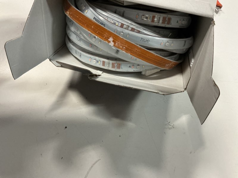 Condition photo showing As Is for Philips Hue Indoor 33 Ft Smart LED Solo lightstrip Base Kit - 1 Pack - Control with Hue App - Compatible with Alexa, Google Assistant and Apple HomeKit