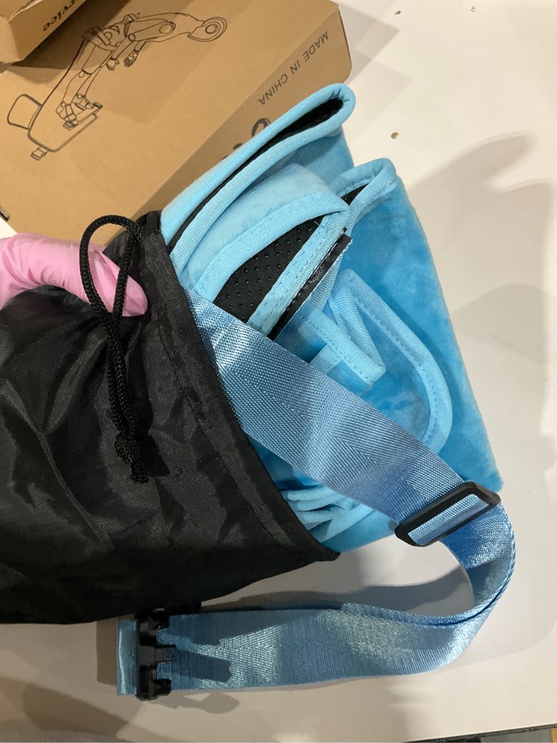 Condition photo showing Good Condition for Toddler Airplane Bed, Kids Airplane Seat Extender Travel Bed, Kids Airplane Travel Essentials, Airplane Must Have for Toddlers, Portable Plane Foot Rest for Flights Blue