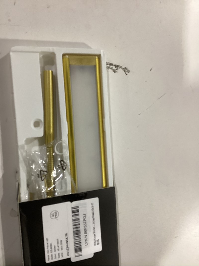 Condition photo showing New/Like New for EZVALO Picture Light for Wall, 4800mAh Rechargeable Wireless Remote Lights, 16'' Dimmable Magnetic LED Art Painting Light with 3 Color Temps, Display for Gallery, Living Room, Bedroom, Hallway (Gold) Gold 1Pack-16in