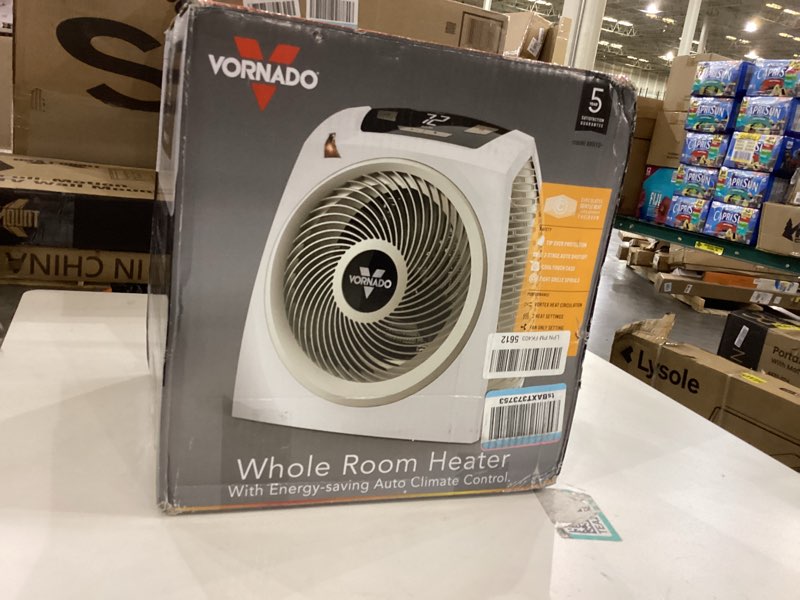 Condition photo showing New/Like New for Vornado AVH10 (2025) Space Heater for Home, Fan Only Option, Digital Display with Adjustable Thermostat, Advanced Safety Features, Auto Climate Control, Whole Room Electric Heater for Indoors, White AVH10 (2025 Model)