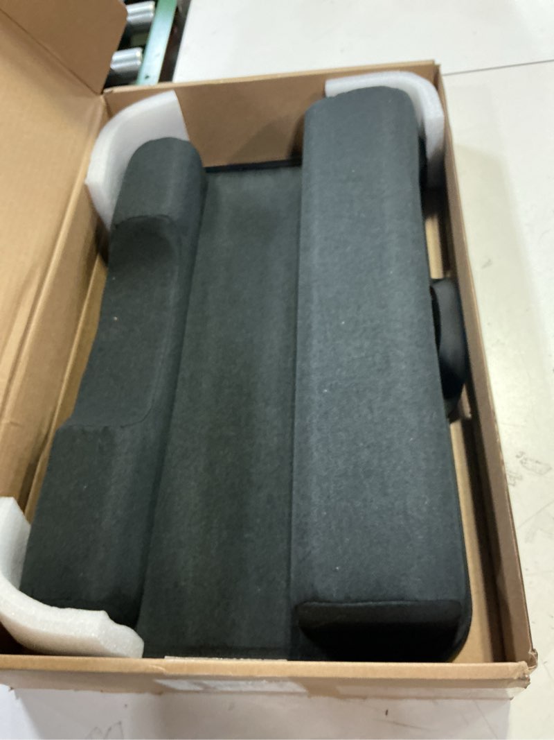 Condition photo showing As Is for SAIJI Laptop Lap Desk - Fits Up to 17" Laptops, Lightweight Lap Tray Table Stand with Soft Leather Wrist Pad, External Monitor Holder, Lap Desk with Cushion for Home Office Working/Gaming On Couch Deep Black