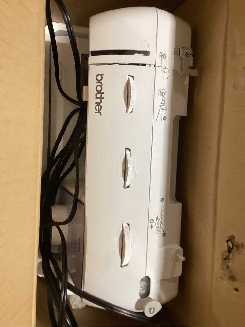 Condition photo showing As Is for Brother Sewing Machine, GX37, 37 Built-in Stitches, 6 Included Sewing Feet