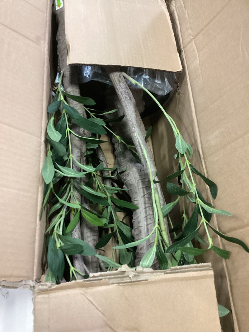 Condition photo showing Good Condition for Artificial Tree Faux Olive Tree 8ft(3198leaves) Tall Fake Olive Plant in Pot Fake Silk Tree Faux Plants Indoor