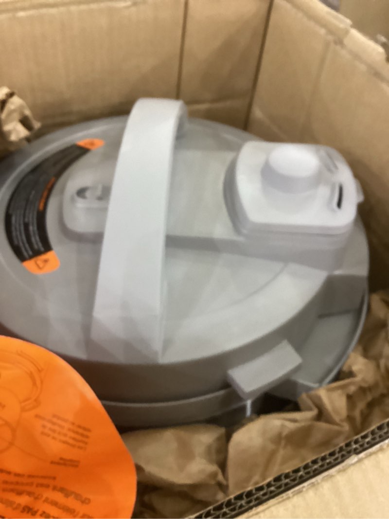 Condition photo showing As Is for Instant Pot, 8-Quart Whisper Quiet 9-in-1 Electric Pressure Cooker, Slow Rice Cooker, Steamer, Sauté, Yogurt Maker, Warmer & Sterilizer, App With Over 800 Recipes, Stainless Steel, Duo Plus 8 Quarts