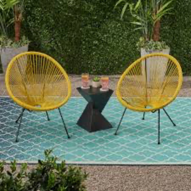 1 piece/Outdoor Hammock Weave Patio Chair yellow 