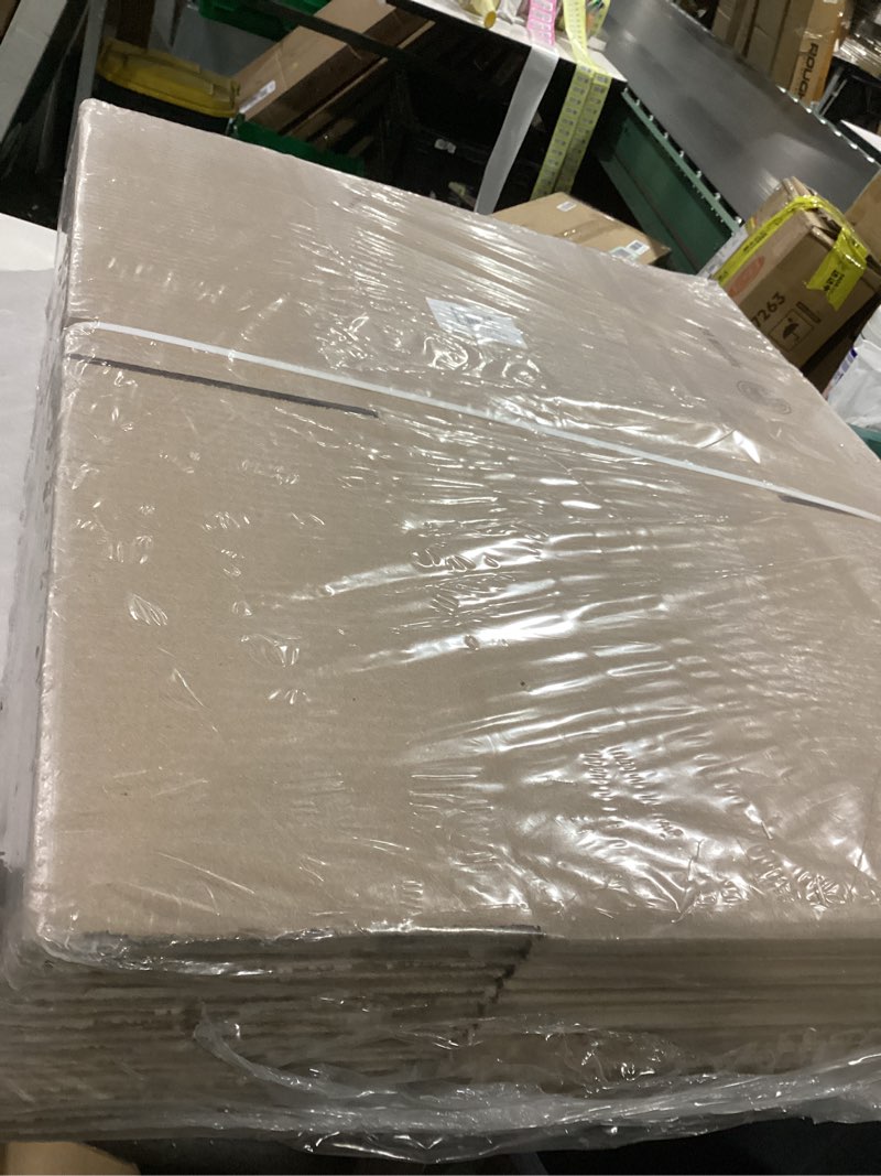 Condition photo showing New/Like New for amazon basics cardboard moving boxes for packing and shipping, medium size, 18" x 14" x 12", brown, 20-pack medium, 20-pack