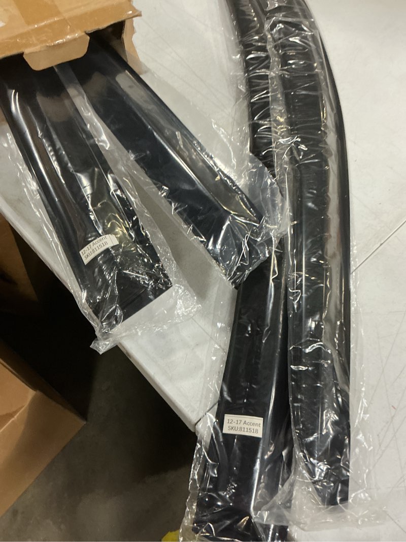 Condition photo showing Good Condition for kpy rain guards fit for 2012-2017 hyundai accent hatchback, out-channel window visors vent wind deflectors 4pc, car accessories for 12-17 accent hatchback (excludes sedan) 2012-2017 accent hatchback