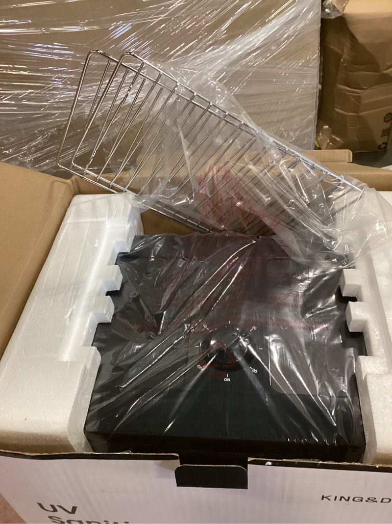 Condition photo showing Good Condition for king&duke 8-liter uv cabinet with uv light, large capacity storage box for hair salon tools, manicure sets, smartphones, and home use?black?