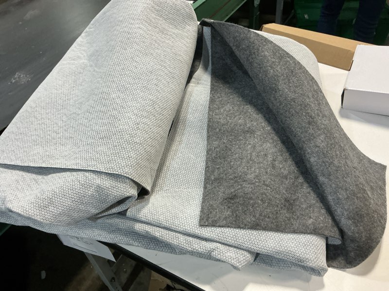 Condition photo showing Good Condition for waterproof rug pad, 8x10 ft area rug non-slip carpet pad, non-slip rug pads for all floors and finishes, felt pad for hardwood floors, keeps carpets in place soft and safe 8' x 10' 1/8" thick