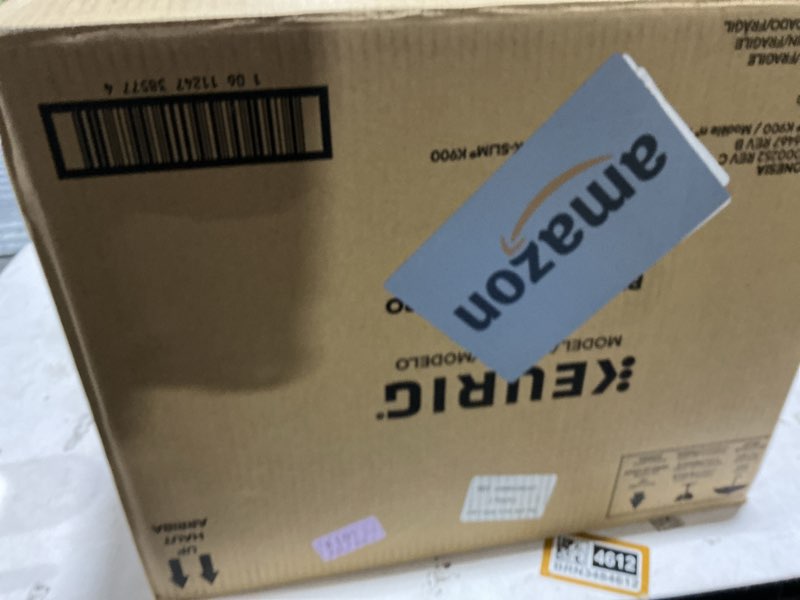 Condition photo showing As Is for Keurig K-Slim Single Serve K-Cup Pod Coffee Maker, Multistream Technology, 3 Brew Sizes, Slim and Sleek Design, 46oz Removable Reservoir, Black