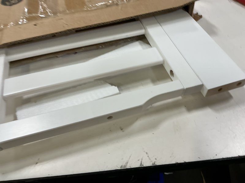 Condition photo showing Good Condition for sorelle furniture toddler rails and full-size bed adult rails, sorelle wood bed rail & crib conversion kit, converts sorelle furniture crib to toddler bed and full-size bed, # 151 - white