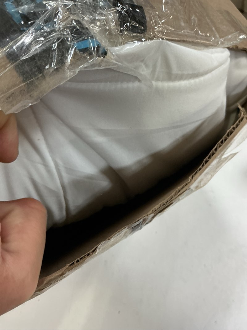 Condition photo showing Good Condition for Cloud-Like Full Size Mattress Topper - 100% Cotton Top Mattress Pad for Back Pain Relief - Breathable & Naturally Cooling for Hot Sleepers, White White Full