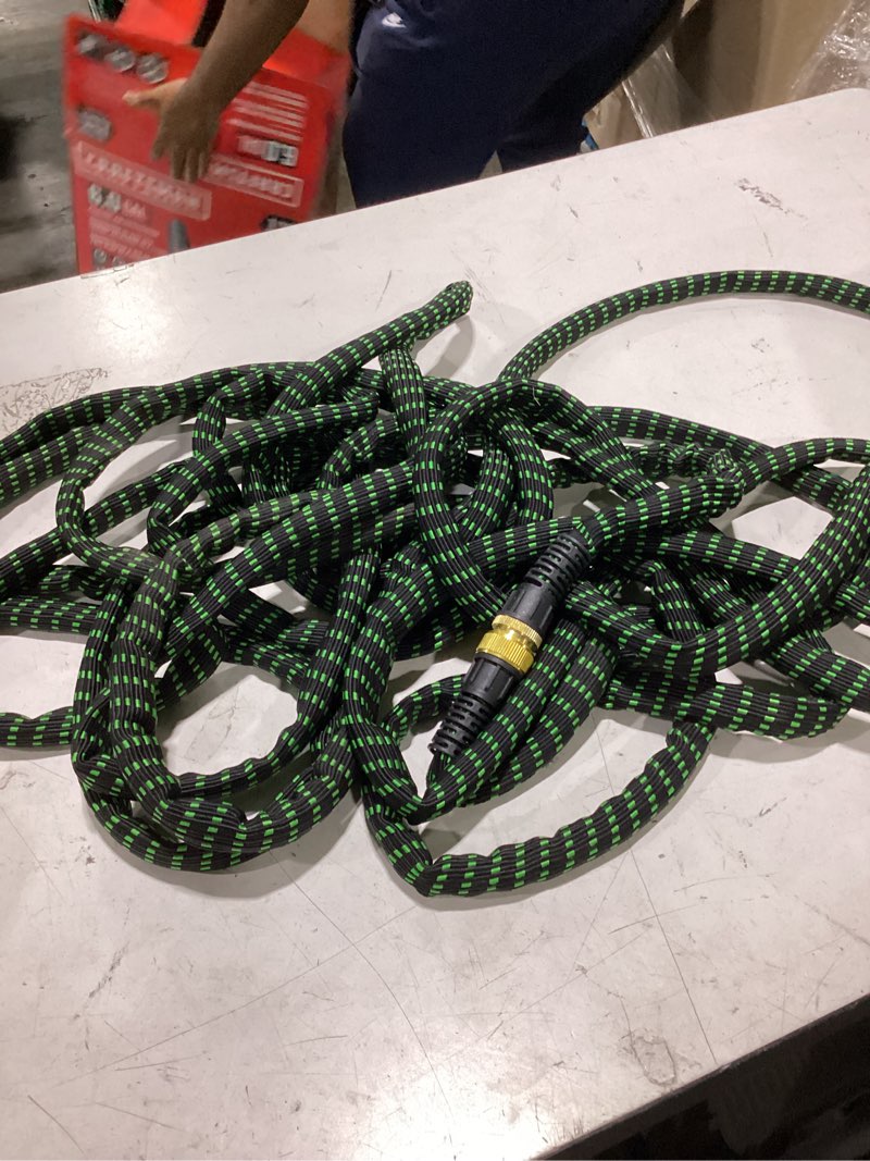 Condition photo showing Good Condition for flex-able hose xtreme 1-in x 50-ft kink free woven green hose