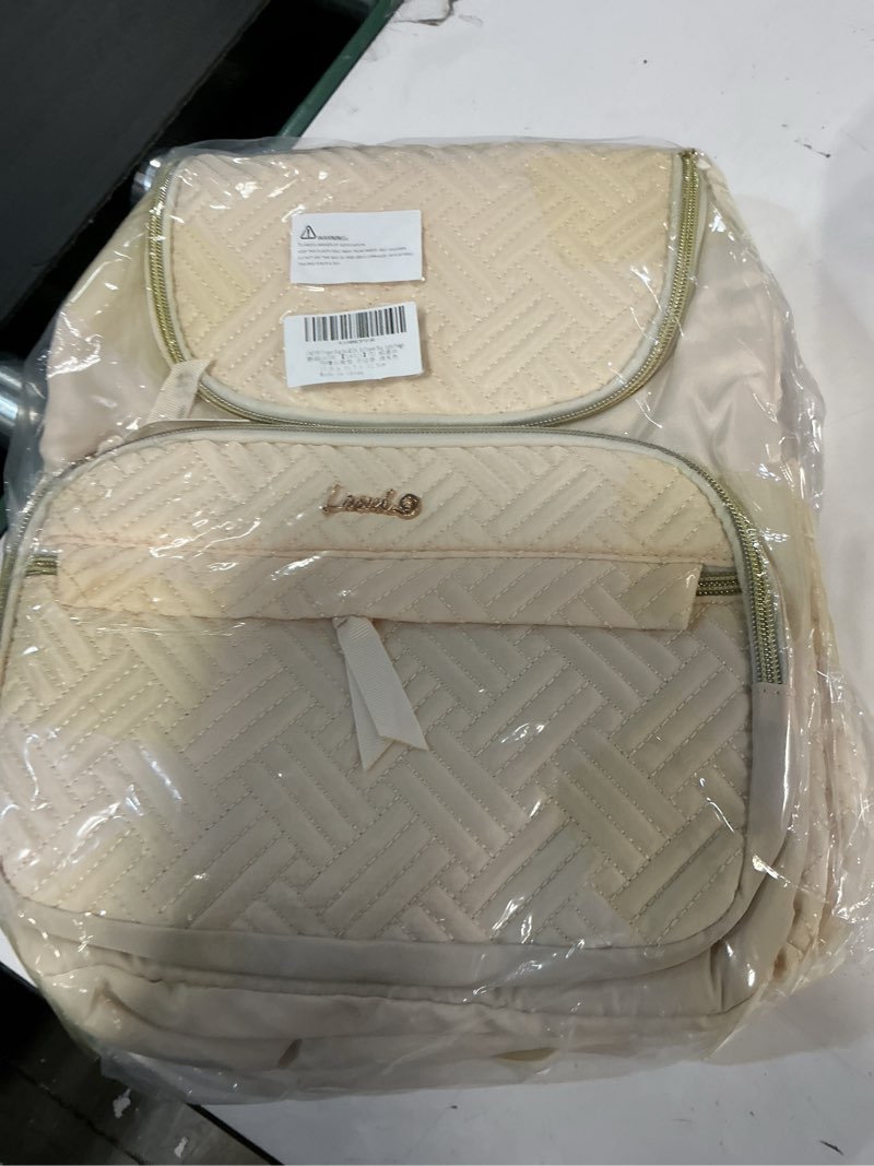 Diaper Bag Small Diaper Backpack, Stylish Quilted Baby Backpacks, Mini Maternity Bags, with Changing Pad, Parents Essentials Diaper Bag, Light Beige