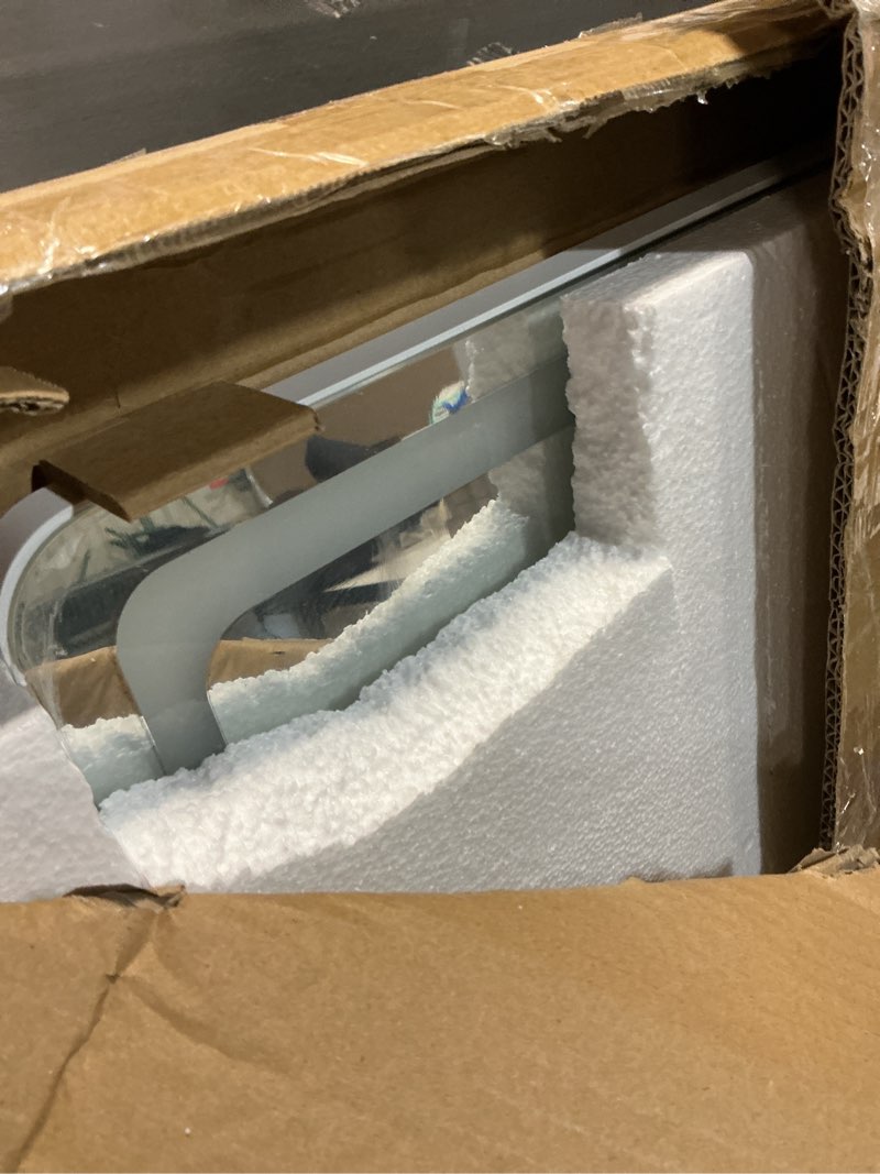 Condition photo showing Good Condition for Hasipu LED Over Door Mirror Full Length, 44" x 15.8" Lighted Full Body Wall Mounted Mirror, Light Up Long Dressing Mirror, Square Black Black 44"L x 15.8"W