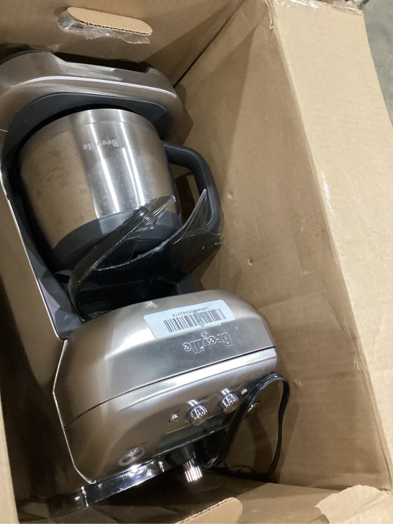 Condition photo showing As Is for breville bdc650bss grind control coffee maker with grinder, brushed stainless steel, thermal carafe
