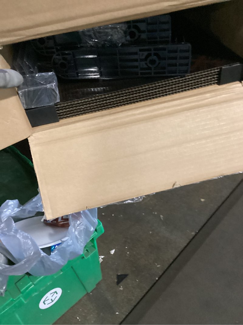 Condition photo showing Good Condition for 32x48'' door awning exterior, window canopy for front door, upf 50+ polycarbonate overhang cover for patio, porch, entryway, uv rain & snow protection black bracket/brown board 32x48in