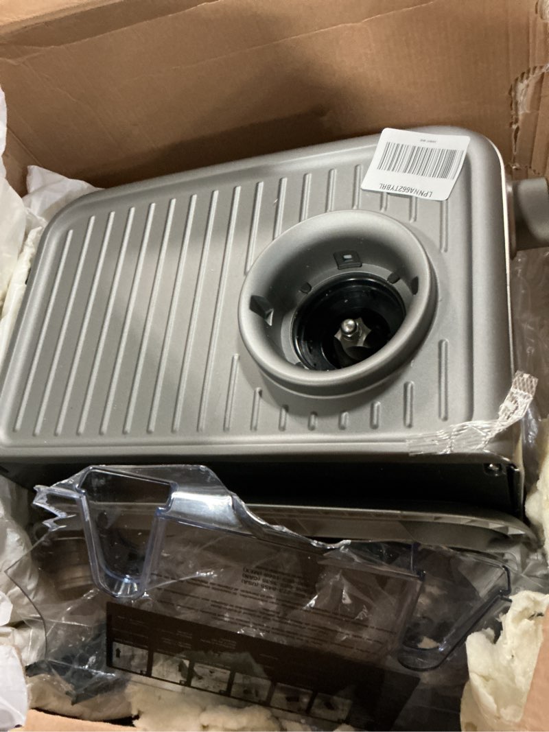 Condition photo showing As Is for breville barista pro espresso machine bes878bss, brushed stainless steel