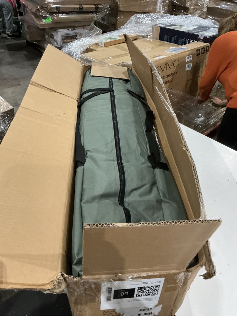 Condition photo showing Good Condition for vevor pop up gazebo screen tent, 10 x 10 ft large 6-sided camping canopy tent with removable top & carry bag, quick-set & bite-proof, screen house sun shelter for 6-8 persons backyard patio, green army green 10 x 10 ft
