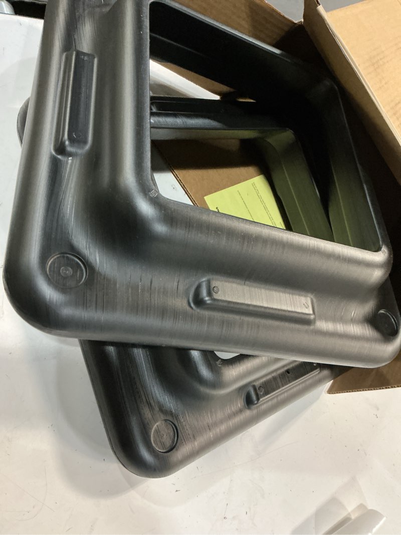 Condition photo showing Good Condition for the original step exercise step platform, health club size stepper for exercise at home with 4 stackable risers for height adjustments 6 risers grey