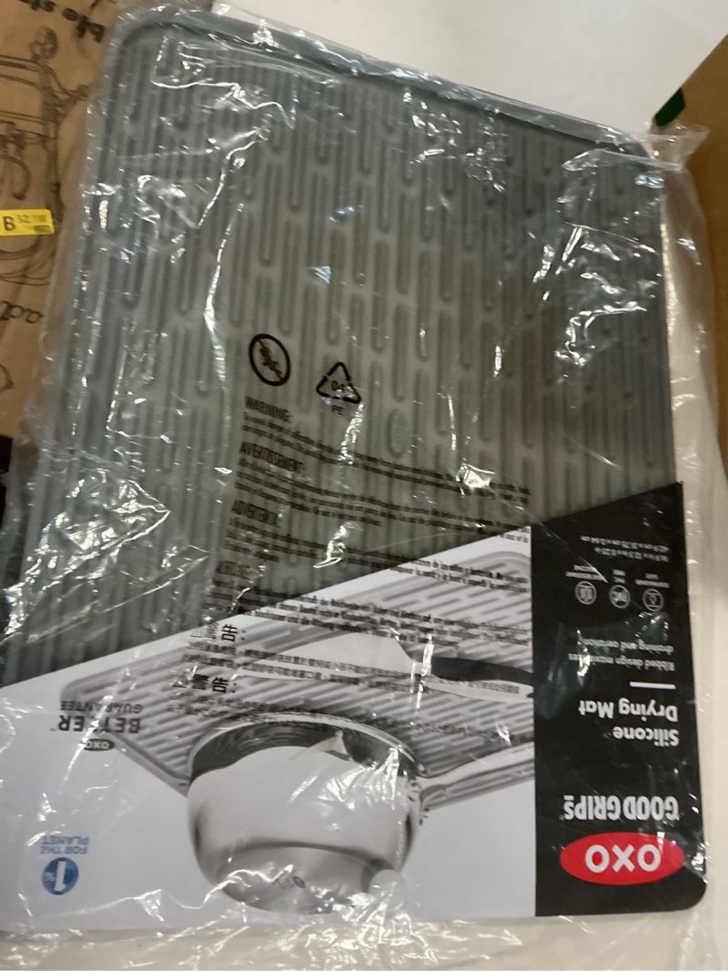 Condition photo showing New/Like New for OXO Good Grips Large Silicone Drying Mat 1 Gray
