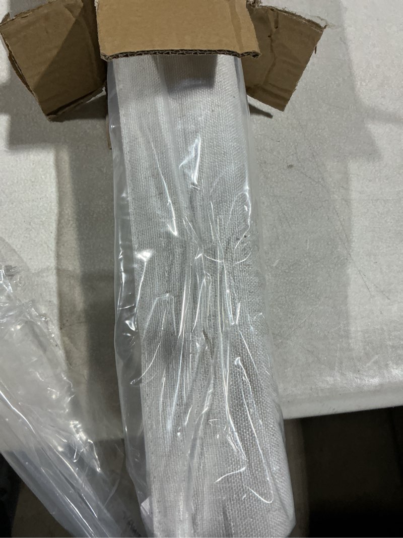 Condition photo showing Good Condition for LazBlinds No Tools No Drill Cordless Roman Shades for Windows, Blackout Thermal Insulated UV Blocking Window Blinds, Room Darkening Fabric Blinds for Indoor Windows, 23'' W x 48'' H, Off White Blackout - Off White 23" W x 48" H
