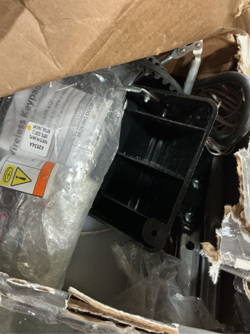 Condition photo showing As Is for genie stealthdrive 7155 connect smartphone-controlled belt drive garage door opener - 1 each