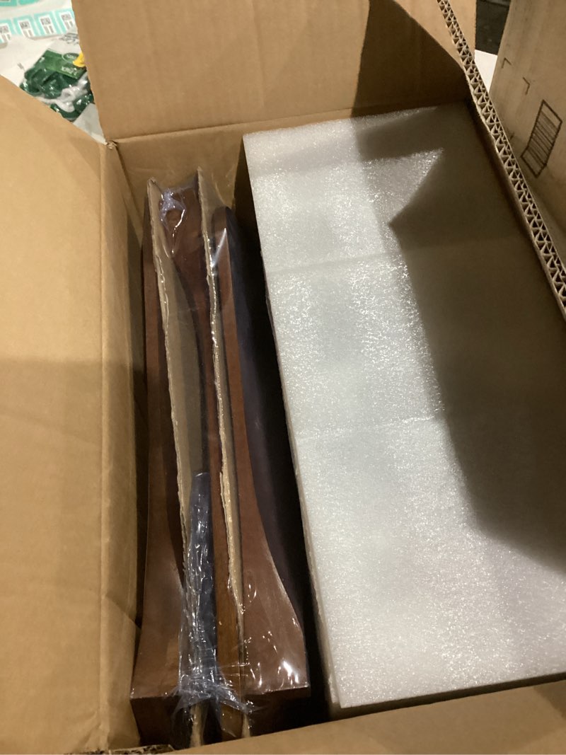 Condition photo showing Good Condition for BOJUE 36 Inch Black Ceiling Fans with Lights and Remote,Dimmable LED Light,Quite Reversible DC Motor,Memory Function,Modern Solid Wood Indoor Outdoor Ceiling Fan with Light for Office Patios Black Walnut 36 inch