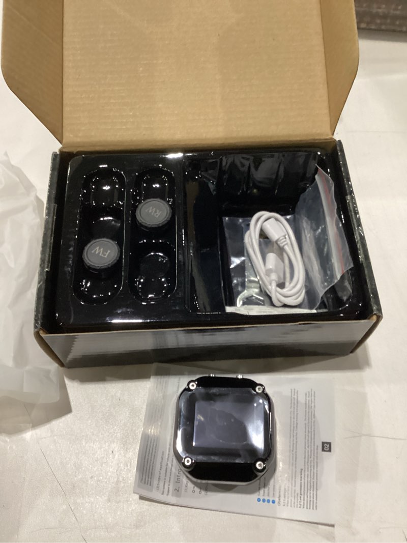 Condition photo showing New/Like New for motorcycle tire pressure monitoring system, motorcycle tpms system with 2 external sensors, lcd display, ip67 waterproof dustproof, motorbike tyre temperature alarm, two-wheeled motorcycle tpms
