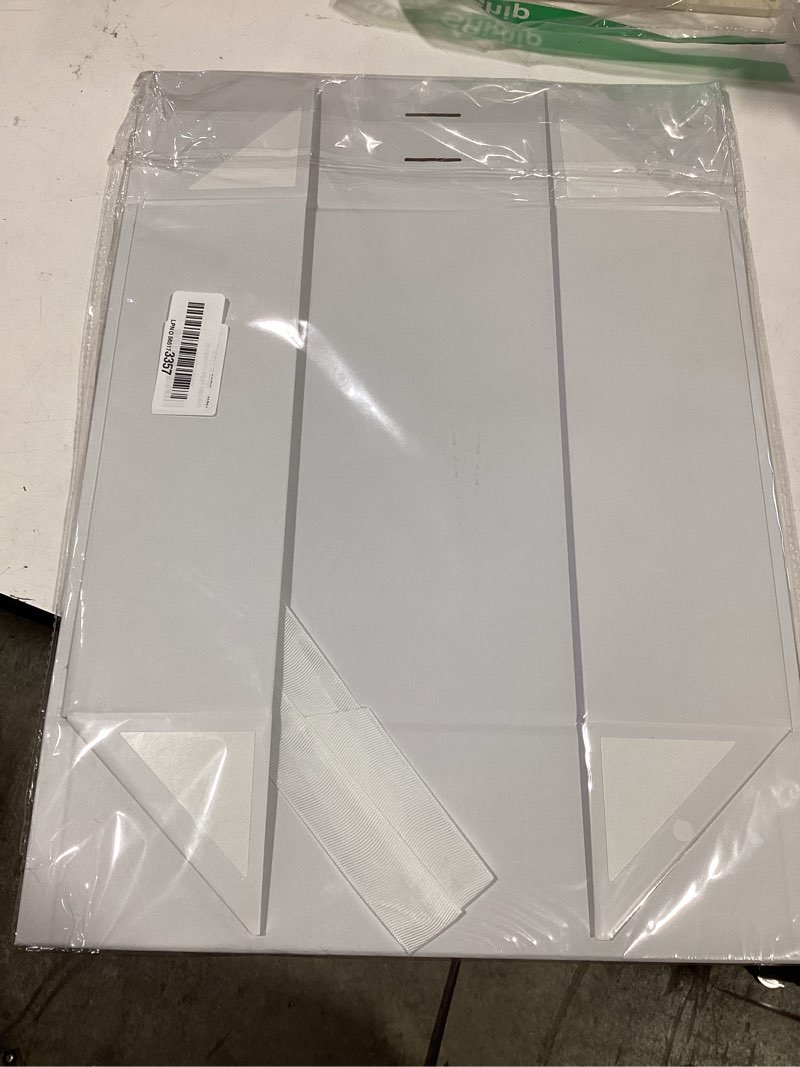 Condition photo showing As Is for iefoah white gift box for presents 12.4×10.2×3.5'' gift boxes with lids magnetic closure groomsman bridesmaid proposal box for wedding birthday bridal showers mother's day