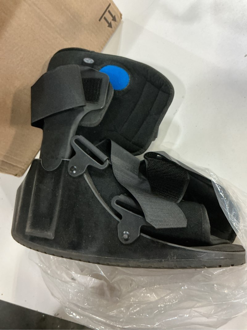 Condition photo showing Good Condition for united ortho short air cam walker fracture boot, large, black black large boot