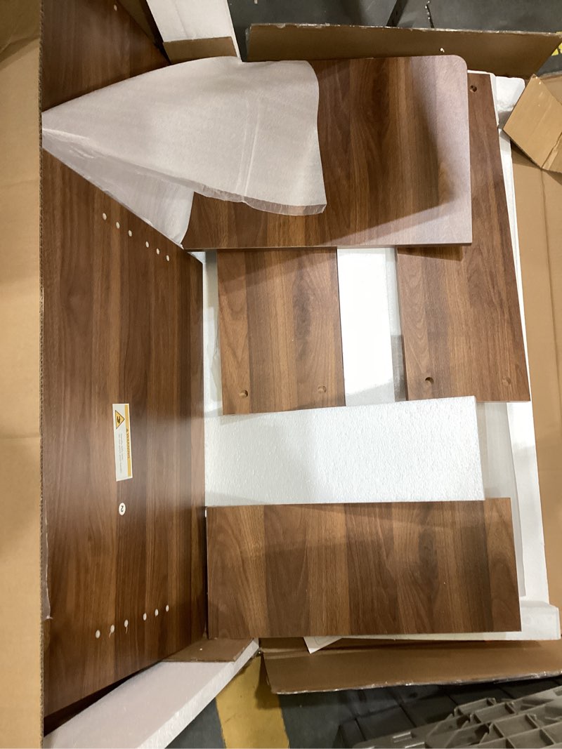 Condition photo showing Good Condition for lyncohome fluted lift top coffee table with storage, modern coffee table for living room, home office?walnut? walunt 18.9''d x 37.4''w x 16.2''h