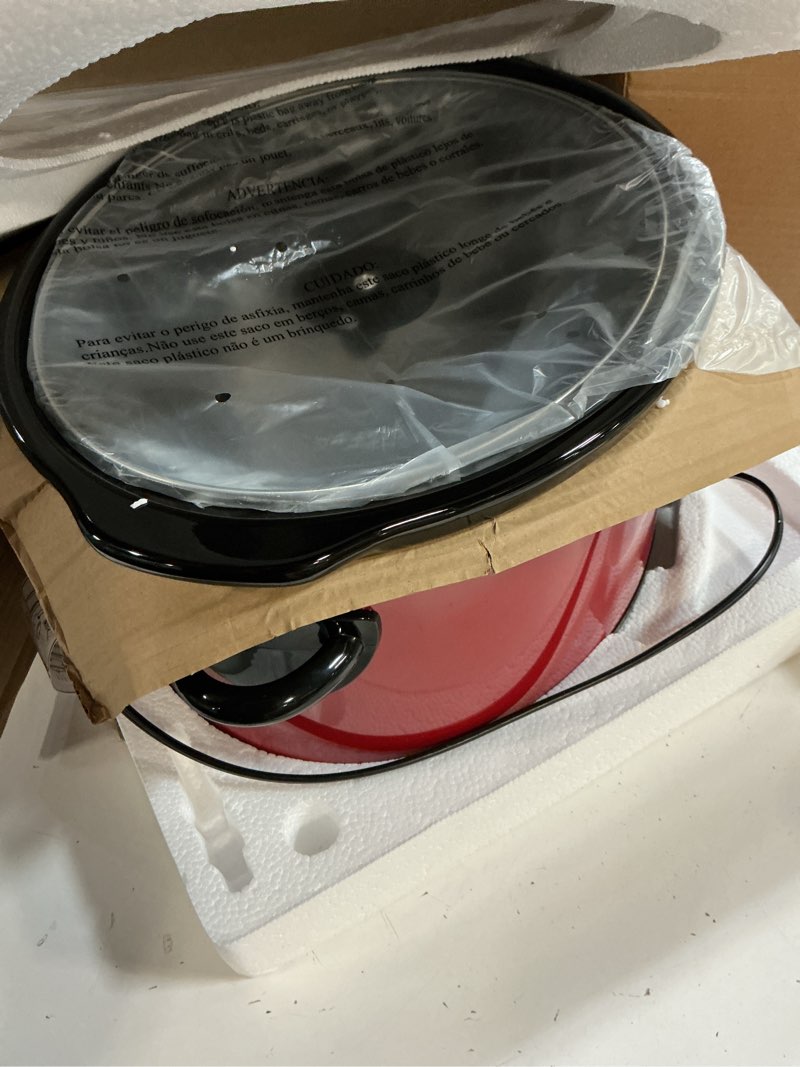 Condition photo showing Good Condition for crock-pot express crock slow cooker 8 quart red 8qt red