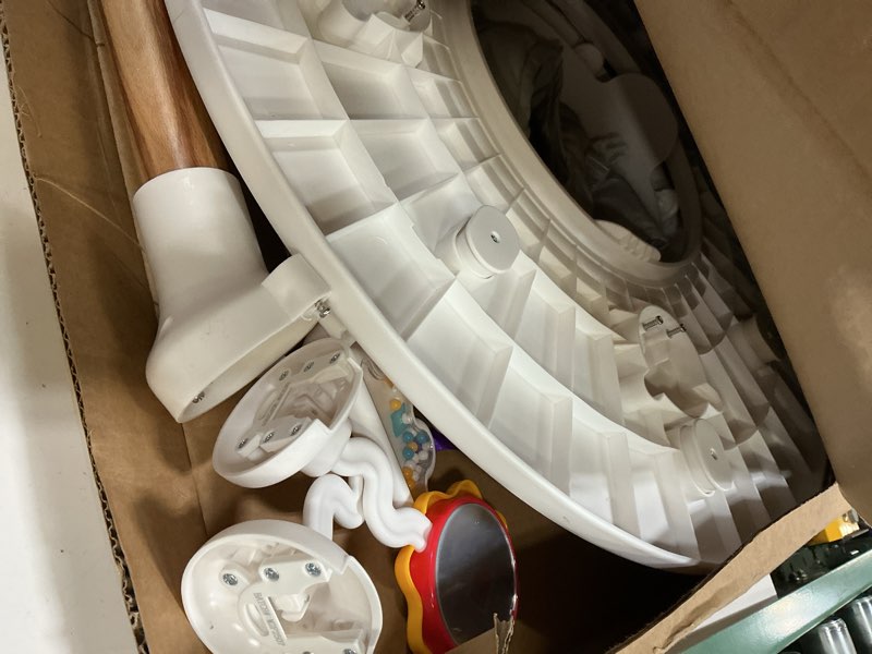 Condition photo showing As Is for move2play 4-in-1 baby activity center | montessori-inspired design | 8 interactive toys | tummy time, exersaucer & toddler table | shower gift | essential | must have for 3, 6, 12 month old (sun)