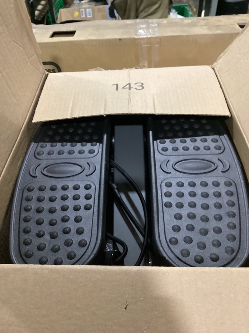 Condition photo showing Good Condition for niceday steppers for exercise, stair stepper with resistance bands, mini stepper with 300lbs loading capacity, hydraulic fitness stepper with lcd monitor gray