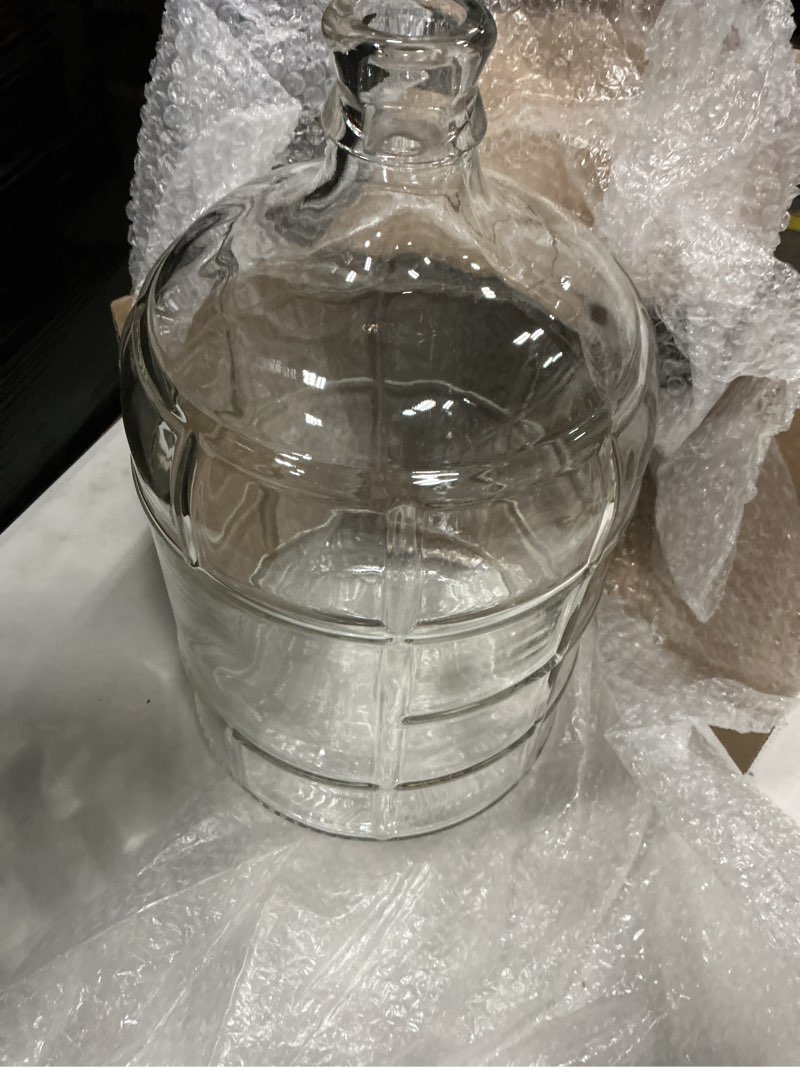Condition photo showing Good Condition for geo sports bottles 3 gallon round glass carboy fits 30mm cork finish or 55mm push cap home brew (clear glass) (bt3gg)
