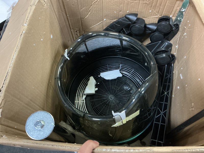 Condition photo showing As Is for hooded floor dryer, professional rolling standing hair dryer hair processor adjustable hooded hair b