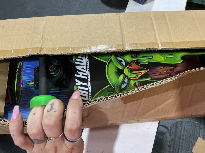 Condition photo showing Good Condition for tony hawk 31" skateboard - signature series 1 skateboard with pro trucks, full grip tape, 9-ply maple deck, ideal for all experience levels