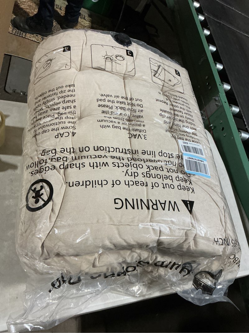 Condition photo showing As Is for Jerify Floor Pillow Cushions 22 x 22 Inch Round Square Large Meditation Floor Pillow for Classroom Adult Meditation Picnic Party Cushion for Seating Gift Christmas(Square,Beige,4 Pcs) Square Beige 4