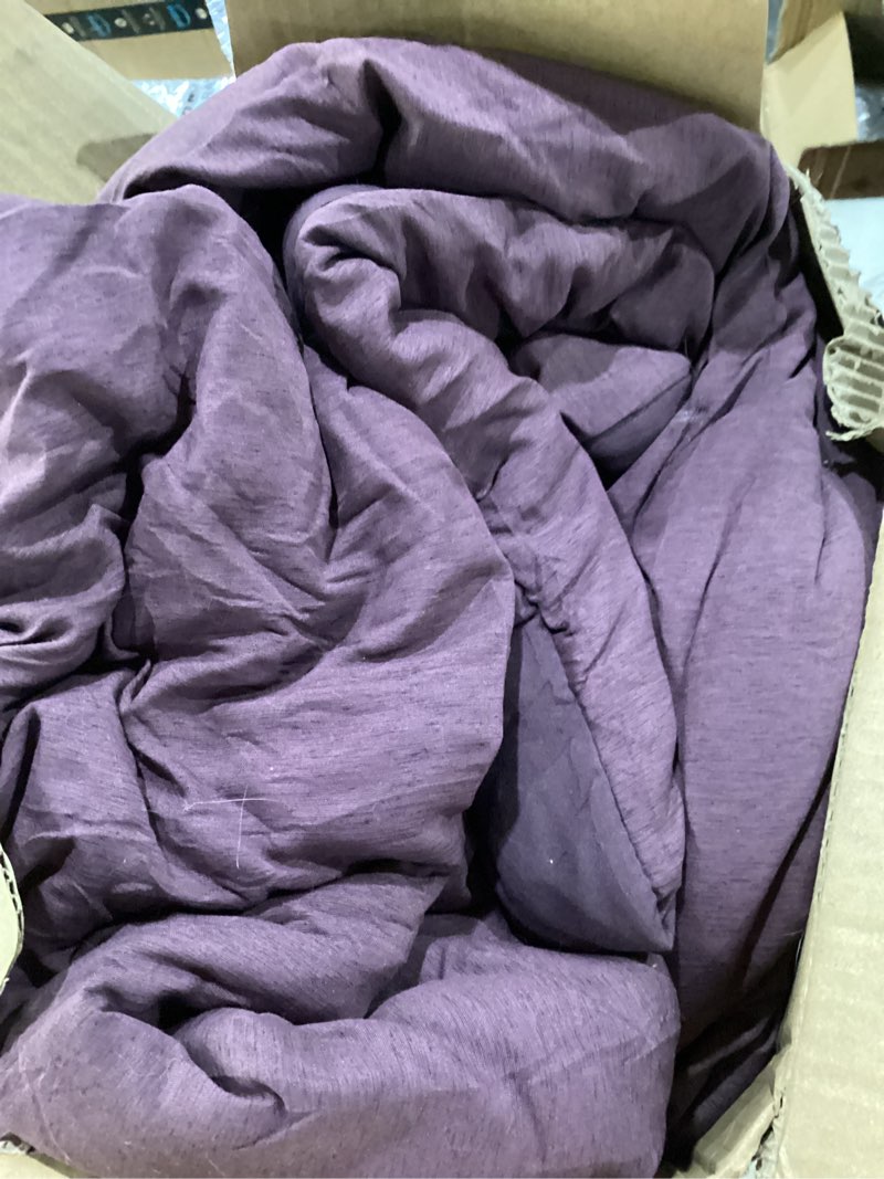 Condition photo showing Good Condition for Monbix King Size Comforter Set, Italian Plum King Bedding Set Reversible, 7 Pieces, Cationic Dyeing 