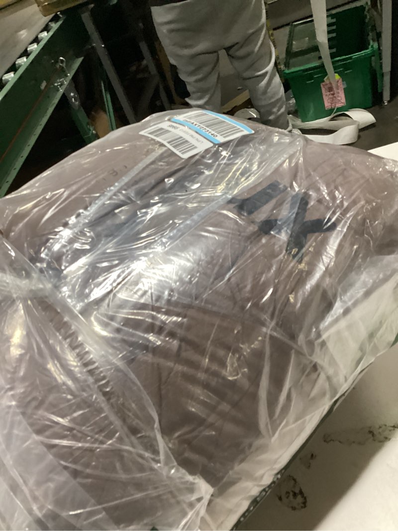 Condition photo showing As Is for cozylux king size comforter set brown, 7 pieces bed in a bag king comforter set with sheets, luxury soft bedding sets with down alternative comforter, fitted sheet, flat sheet, pillowcases & shams brown king